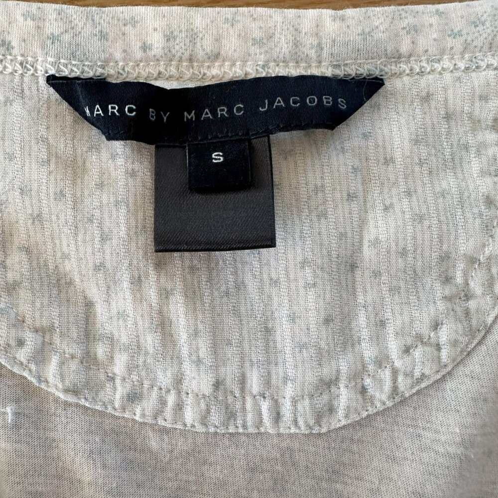 Marc by marc Jacobs top lite multicolored pull over, button up size s - Picture 6 of 7